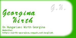 georgina wirth business card